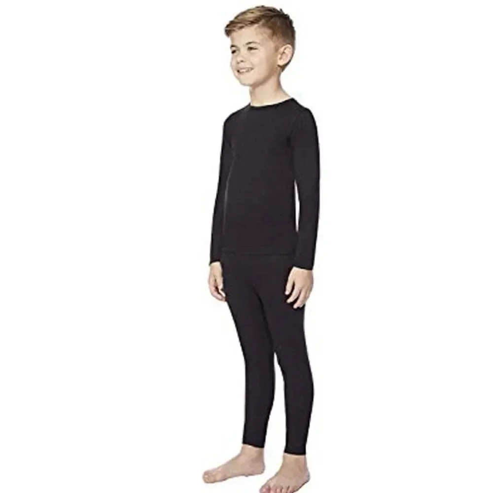 32degrees kids heat Long Sleeve Crew Neck Legging Set Large 12/14 White